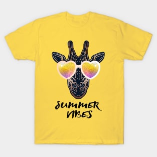 Summer Vibes Giraffe T-Shirt